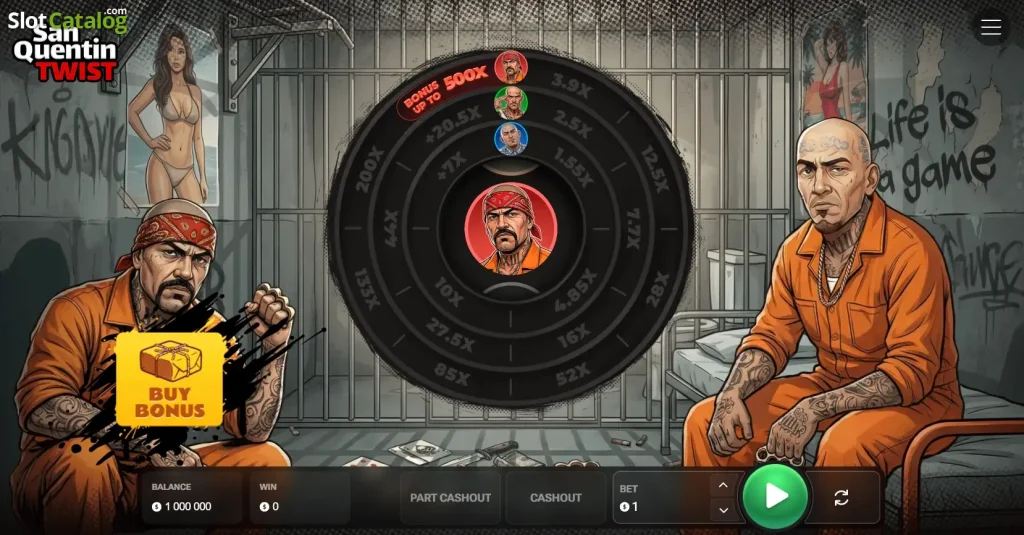Twist San Quentin Inout Games jeu casino