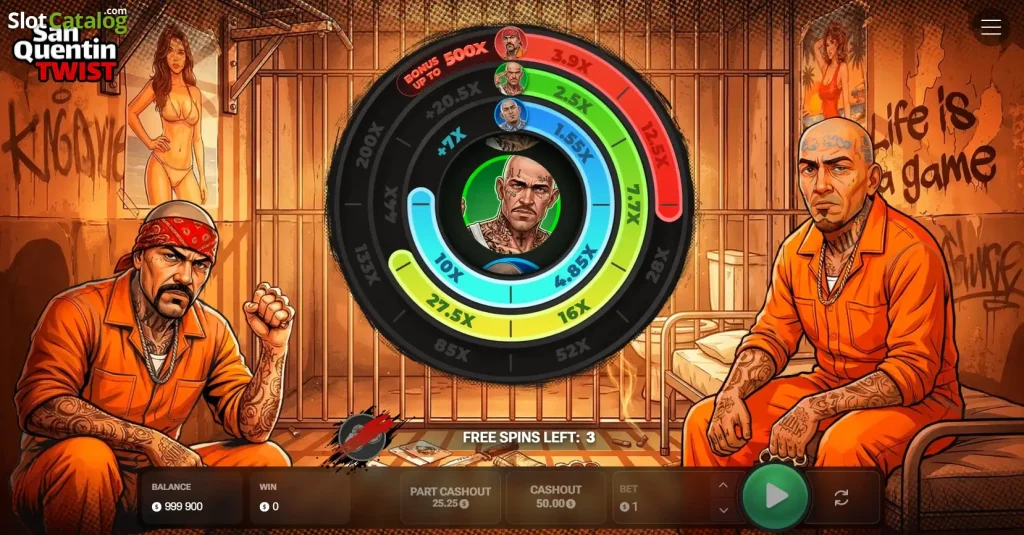 Twist San Quentin Inout Games jeu casino