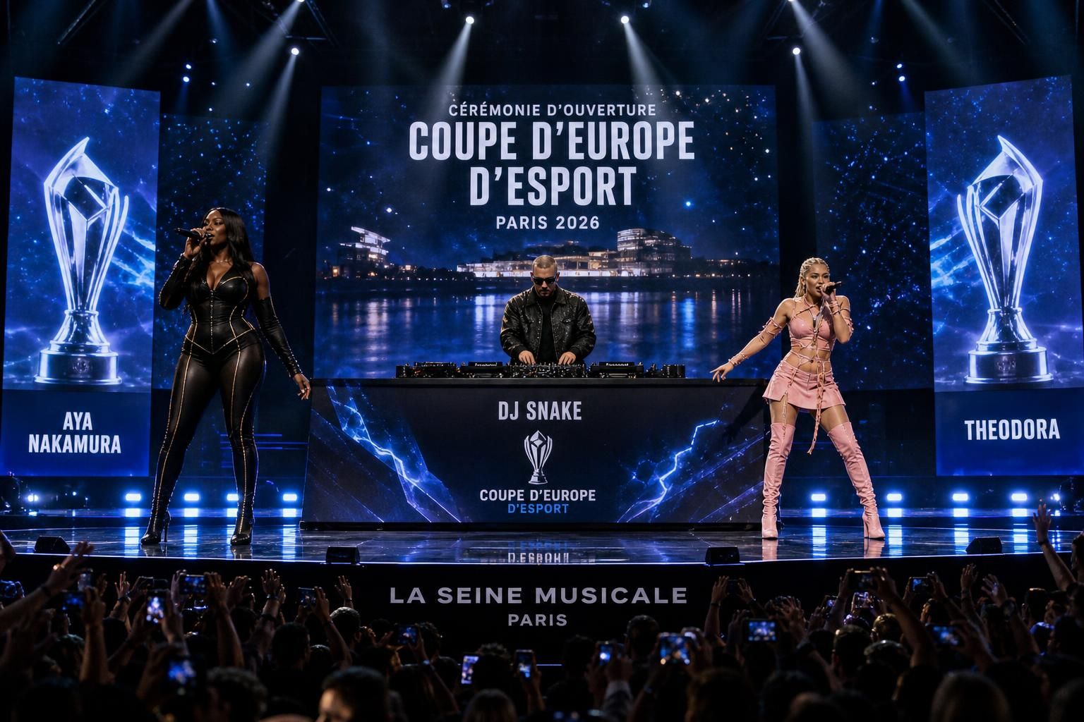 découvrez comment aya nakamura, dj snake et theodora vont enflammer la cérémonie d’ouverture de la coupe d'europe d’esport avec des performances exceptionnelles.
