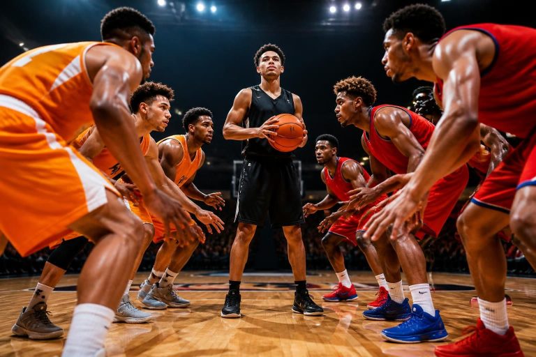 découvrez la bataille entre tennessee et kansas pour recruter un meneur de transfert très convoité, un duel qui promet d'influencer le paysage du basketball universitaire.