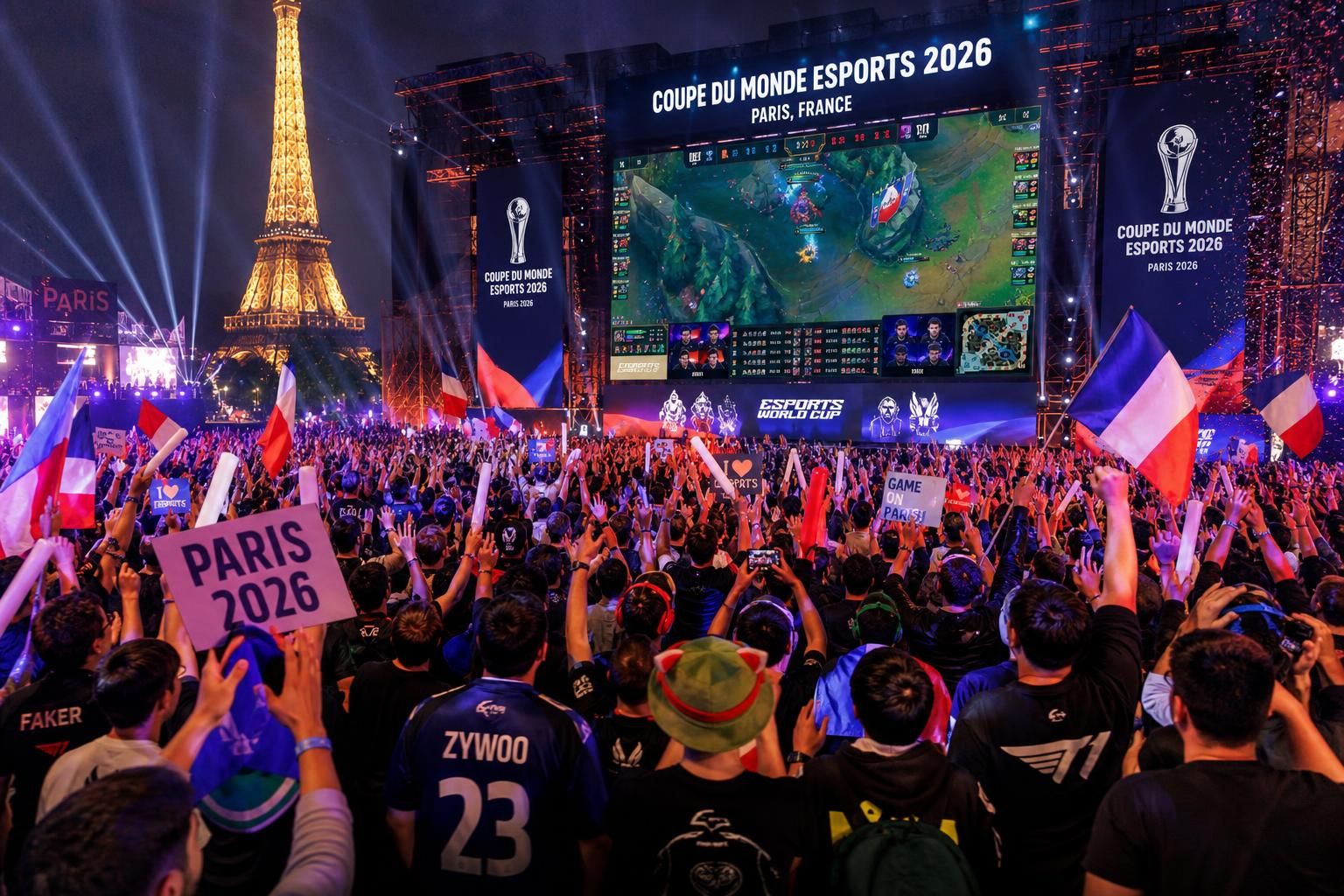 découvrez l'effervescence de la coupe du monde esports 2026 à paris, où un afflux massif de fans se rassemble pour vivre la compétition en direct et soutenir leurs équipes favorites.