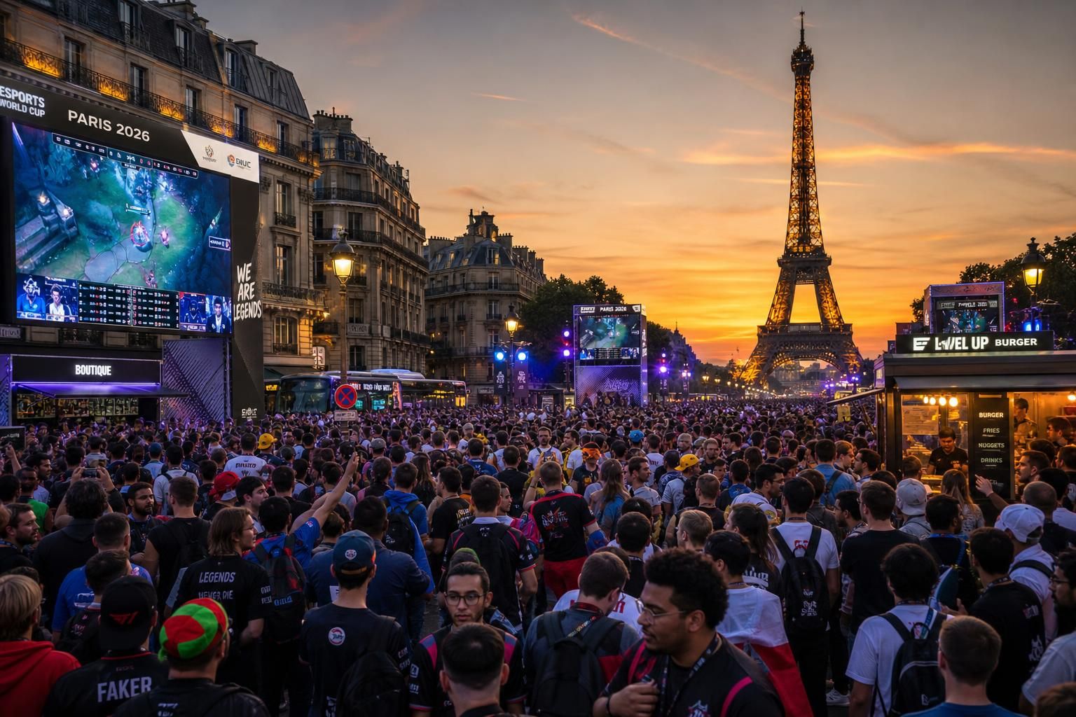 découvrez l'effervescence de la coupe du monde esports 2026 à paris, où des milliers de fans affluent pour vivre la compétition en direct et soutenir leurs équipes favorites.