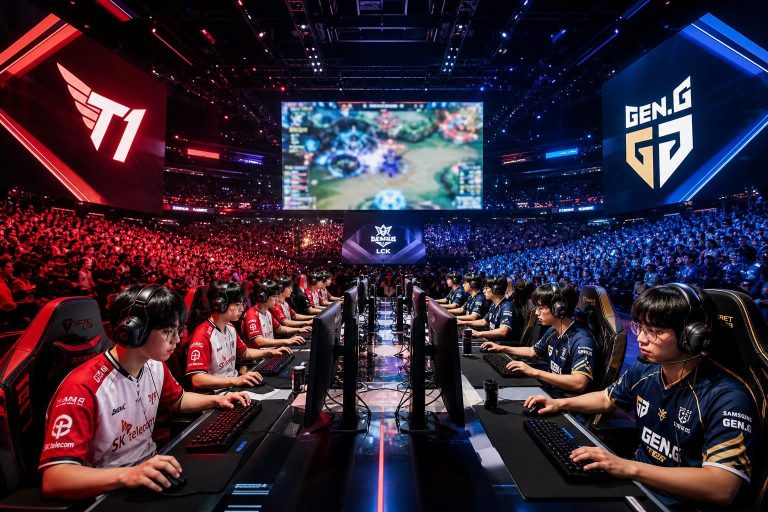 suivez en direct le duel épique entre t1 et gen.g lors de l'ewc 2026 sur e.sport.fr. vivez chaque moment intense de cette confrontation incontournable du esports.