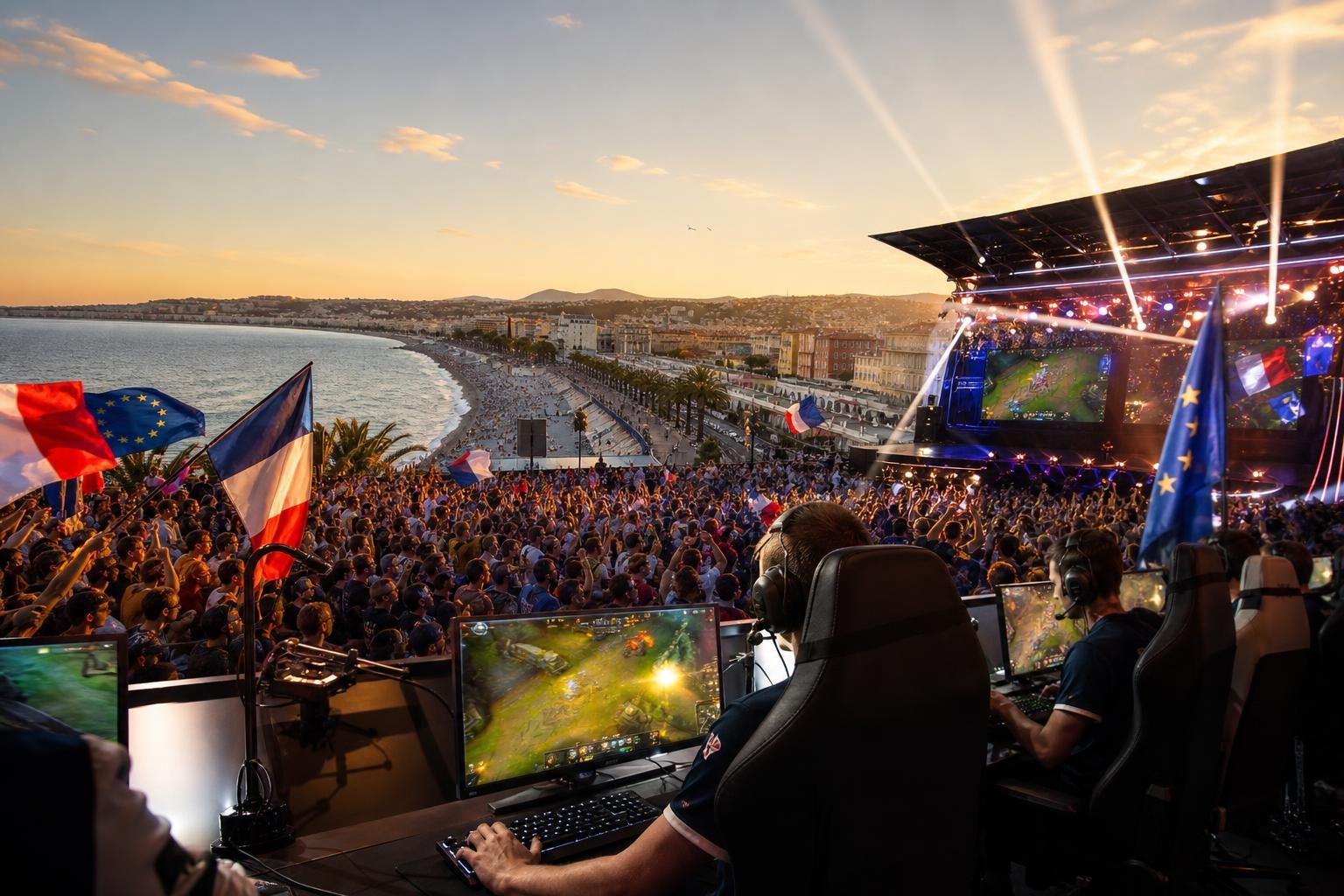 vivez des moments intenses lors des finales du championnat d'europe de league of legends à nice en septembre. ne manquez pas cet événement e-sport exceptionnel rempli d'action et de passion.